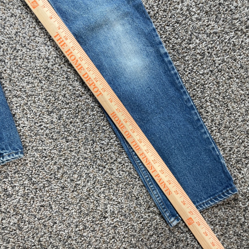 Vintage Levi's 747 Orange Tab Jeans Kids 22x27 Jeans USA Made Denim Blue - Picture 7 of 10